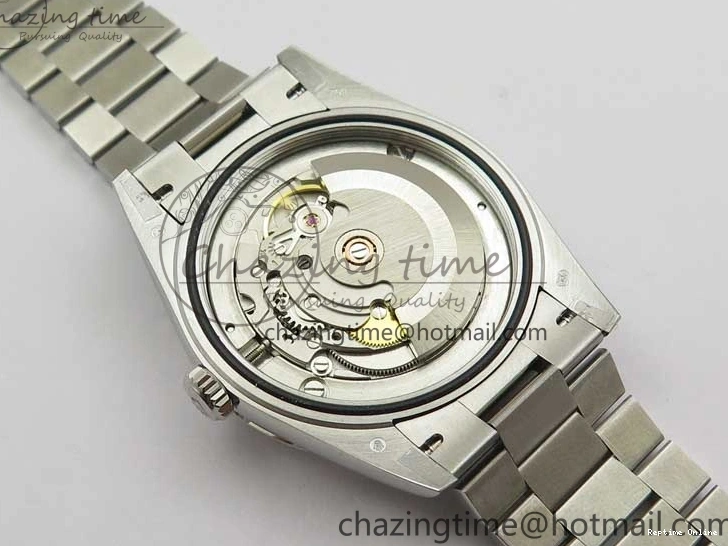 0417 SoftTouch Day-Date 40mm 228239 BP New Dial Version 904 SS Ice Blue T Crystal Markers Dial on SS President Bracelet A 2822